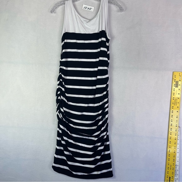 Kimi and Kai Dresses & Skirts - Kimi+kal Maternity black & white stripe dress